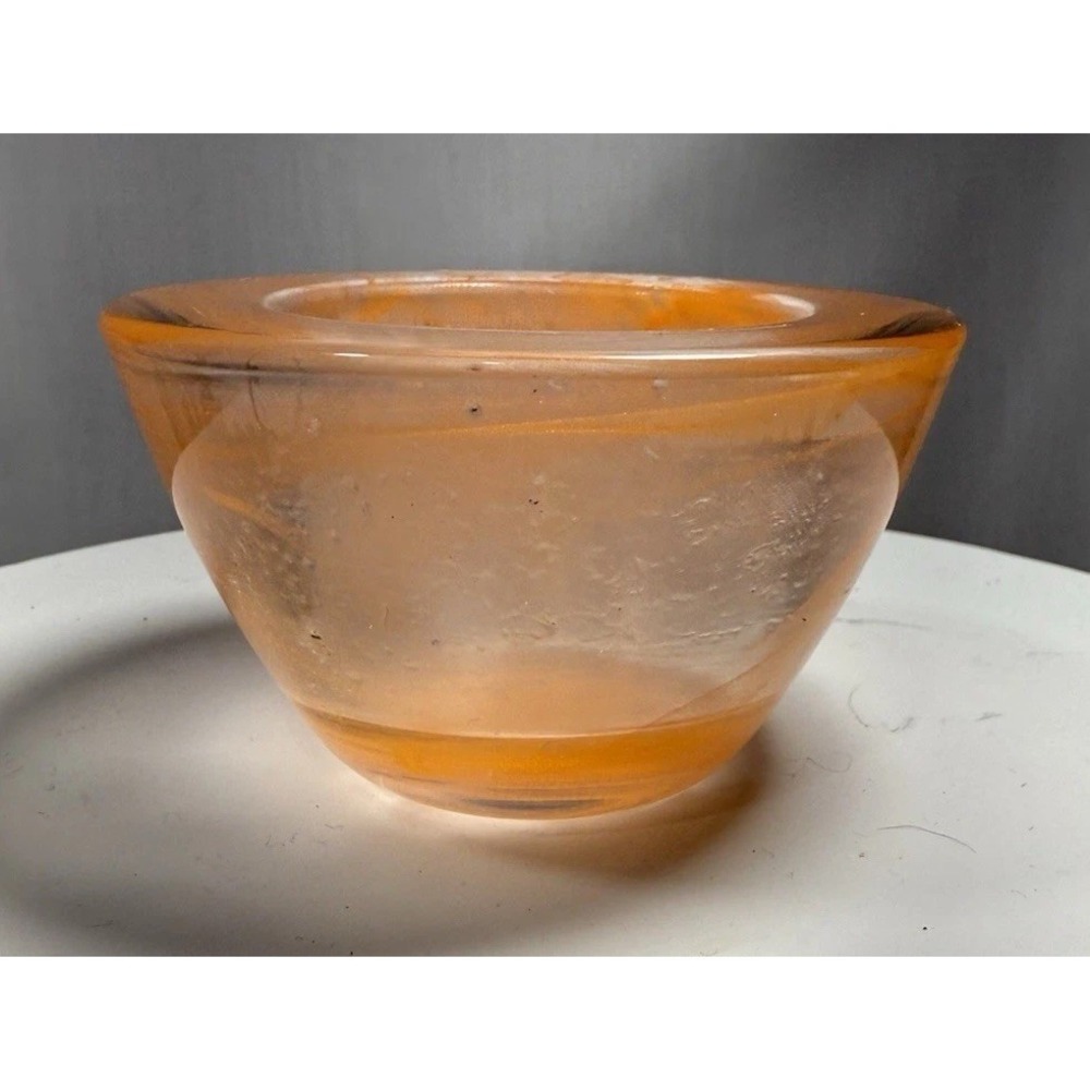PartyLite Indulgences Awakening Swirl Glass‎ Votive Tealight Holder Set 6 EUC - Picture 4 of 16